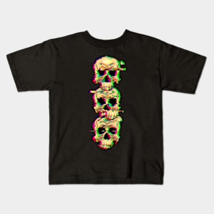 Glitch skull Kids T-Shirt